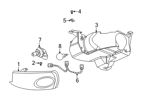 2004 Saturn L300 Bulbs Composite Assembly Diagram for 22720601