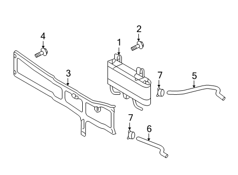 2011 Lexus IS F Trans Oil Cooler Hose, Transmission Oil Cooler, No.3 Diagram for 32943-53100