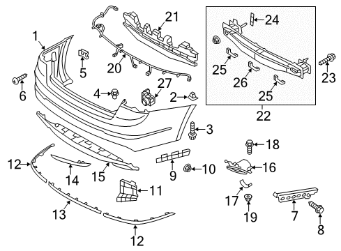 2014 Kia Cadenza Lane Departure Warning Ultrasonic Sensor As Diagram for 957003R510ABP