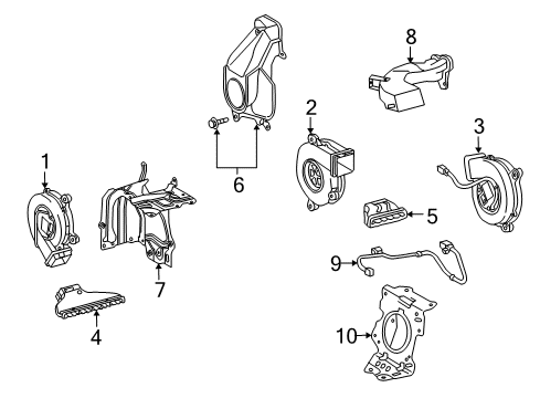 2012 Lexus LS600h Battery Duct, Hv Battery Intake Diagram for G92D4-50010