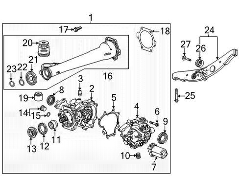 2021 Buick Encore GX Axle & Differential - Rear Plug, Differential Carrier Fill Diagram for 19256068