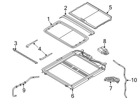 2016 Ram 2500 Sunroof Motor-SUNROOF Diagram for 68229897AA