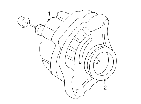 2004 Honda Civic Alternator Pulley Diagram for 31141-PRA-003