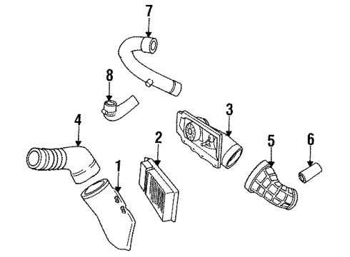 1990 Chrysler LeBaron Filters Hose Diagram for 4268974
