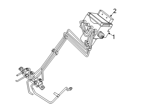 2019 Ram 1500 Anti-Lock Brakes Anti-Lock Brake System Diagram for 68415321AH