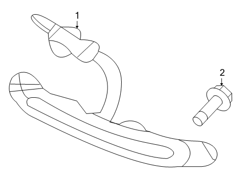 2012 Acura ZDX High Mount Lamps Light Assembly Diagram for 34270-SZN-A02