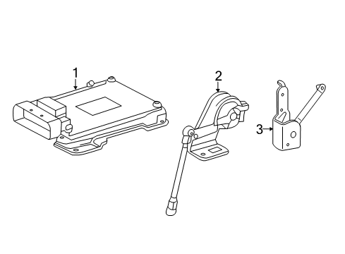 2015 GMC Sierra 1500 Electrical Components Module Diagram for 23201681