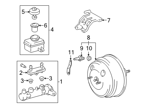 2000 Lexus RX300 Hydraulic System Valve Assy, Vacuum Check(For Brake) Diagram for 44730-48010