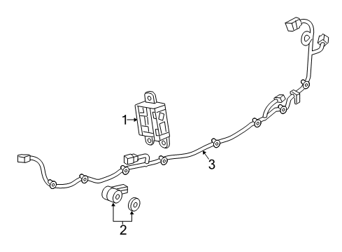 2017 Chevrolet Trax Electrical Components Module Diagram for 39021658