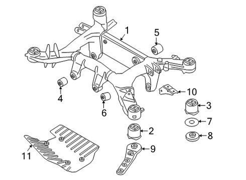 2021 BMW X6 Suspension Mounting - Rear Threaded Plug Diagram for 33306780502