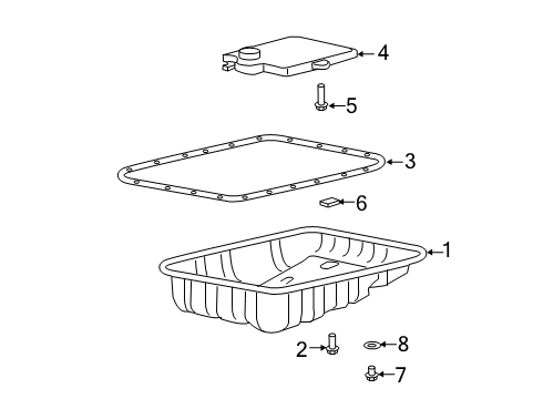 2020 Ram 3500 Automatic Transmission Pan-Transmission Oil Diagram for 68214905AA