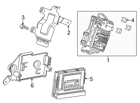 2020 Cadillac CT6 Controls - Instruments & Gauges Fuse Box Diagram for 84376215