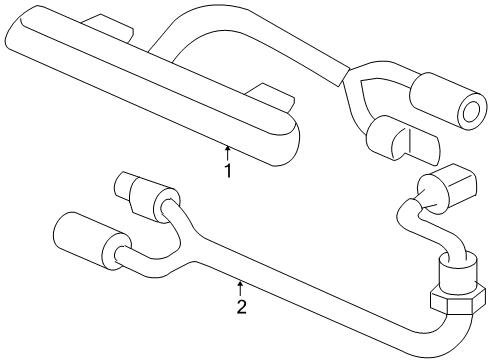 2005 Honda Civic High Mount Lamps Sub-Harness, Spoiler Diagram for 34271-S5P-C01