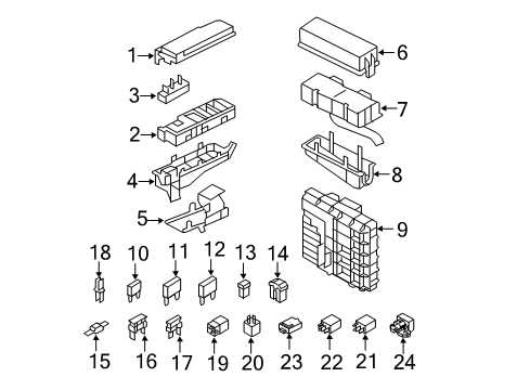 2011 Ford Escape Fuse & Relay Relay Diagram for GU5Z-14N089-A