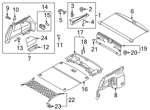 2018 Hyundai Ioniq Interior Trim - Rear Body Handle Assembly-Cover Diagram for 85746-E7000