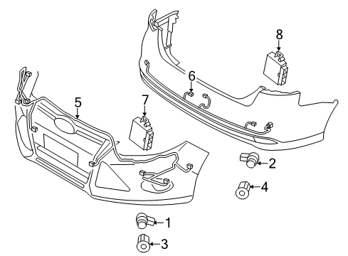 2013 Ford Focus Electrical Components Module Diagram for CV6Z-15K866-B