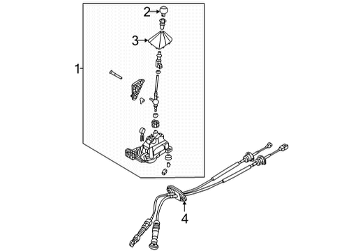 2021 Hyundai Elantra Manual Transmission Bracket-Roll Support, RR Diagram for 43176-32600