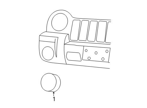 2005 Jeep Liberty Fog Lamps Fog Lamp Assembly Diagram for 55156923AE