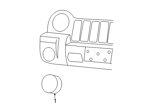 2005 Jeep Liberty Fog Lamps Lens-Fog Lamp Diagram for 5142393AB