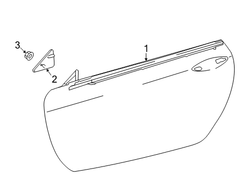 2020 Lexus LC500 Exterior Trim - Door Cover, Front Door Front Lower Diagram for 67495-11010