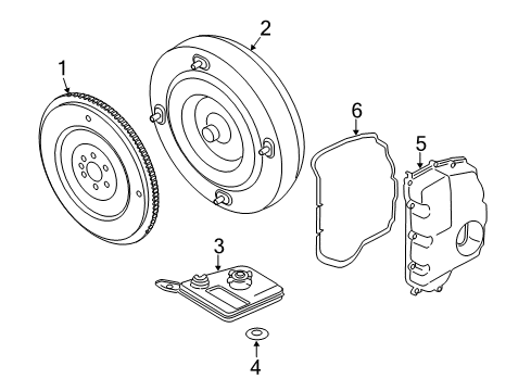 2014 Ford Fusion Automatic Transmission Magnet Diagram for AE8Z-7L027-A