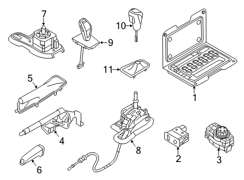 2014 BMW X1 Parking Brake Hand Brake Bowden Cable Diagram for 34406857642