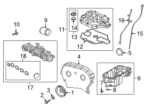 2015 Alfa Romeo 4C Engine Parts Spacer Diagram for 68125188AA