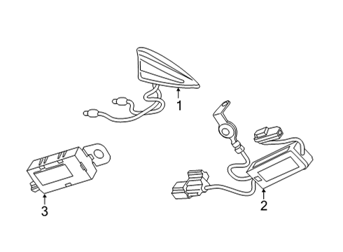 2022 Buick Envision Antenna & Radio Module Diagram for 84948802