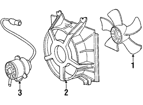 1990 Acura Integra Cooling System, Radiator, Water Pump, Cooling Fan Shroud (Toyo) Diagram for 19015-PR3-905