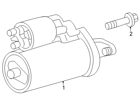 2004 Chrysler Crossfire Starter Starter Diagram for R5134377AB