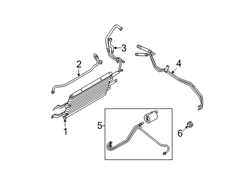 2010 Ford F-350 Super Duty Oil Cooler Tube Diagram for 7C3Z-7C410-A