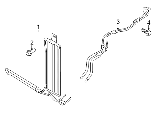 2009 Kia Borrego Oil Cooler Cooler Assembly-Oil Diagram for 254602J200