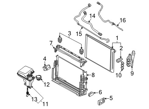 2006 BMW 760i Wiper & Washer Components Left Wiper Arm Diagram for 61617208691