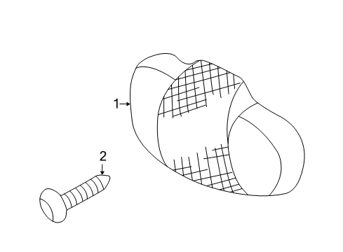 2004 Hyundai Santa Fe Rear Reflector Rear Passenger Side Fog Light Assembly Diagram for 92406-26050