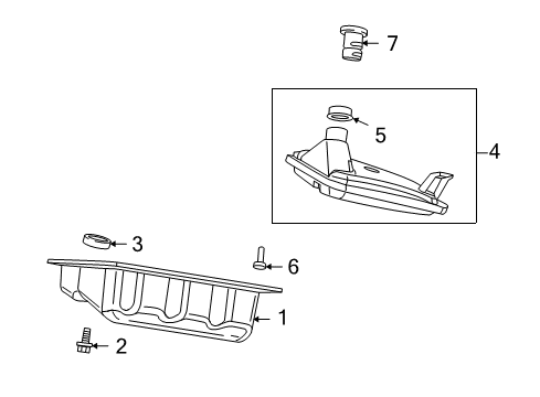 2010 Dodge Journey Automatic Transmission Trans Pan-Transmission Oil Diagram for 5078556AA