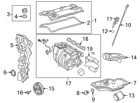 2020 Toyota RAV4 Intake Manifold Manifold Assembly, INTAK Diagram for 17120-F0060