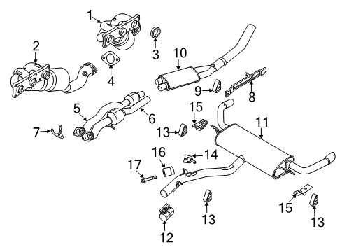2007 BMW X5 Exhaust Manifold Exchange. Exhaust Manifold With Catalyst Diagram for 18407568013
