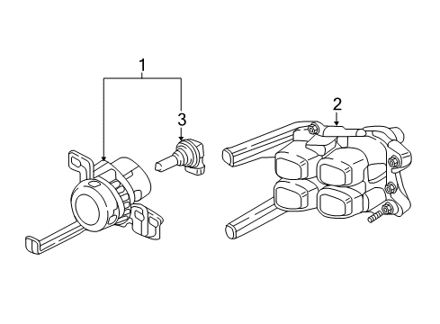 2018 Kia Sportage Bulbs Front Fog Lamp Assembly, Left Diagram for 92201D9010