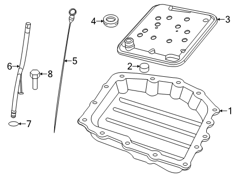 2010 Chrysler Sebring Automatic Transmission Indicator-Transmission Fluid Level Diagram for 4743916AB