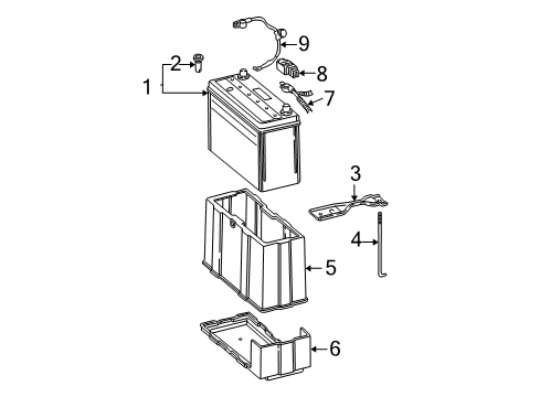 2005 Honda Civic Battery Wire Harness, Engine Diagram for 32110-PLM-A01