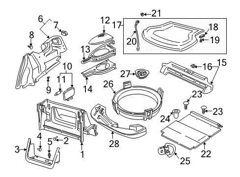 1999 Saab 9-3 Bulbs Corner Lamp Bulb Diagram for 93190465