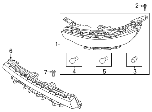 2021 Kia Soul Bulbs Lamp Assy-Day Runnin Diagram for 92207K0020