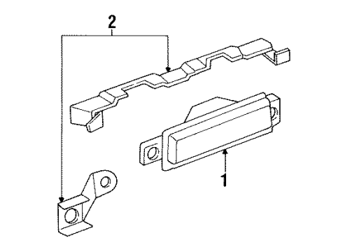 1995 Oldsmobile 88 Backup Lamps Lamp Asm-Back Up Diagram for 5976166