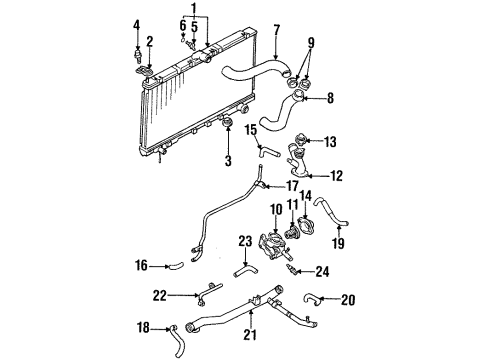 1996 Eagle Talon Senders Sensor-Map Diagram for 5269983