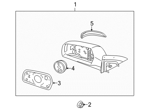 2010 Kia Optima Mirrors Lamp Assembly-Outside Mirror Diagram for 876132G000