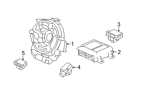 2016 Honda Accord Air Bag Components Sensor Assy., Side Impact (Continental) Diagram for 77970-T3L-C01