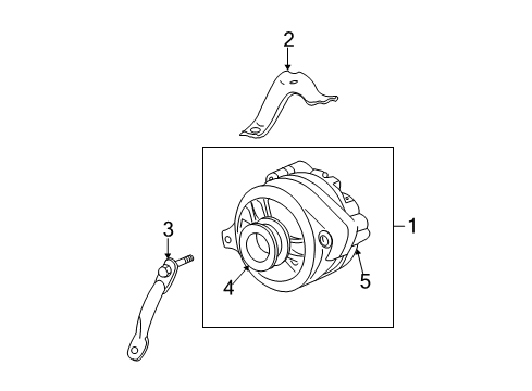 2003 Ford Taurus Alternator Alternator Diagram for 6F1Z-10346-CBRM