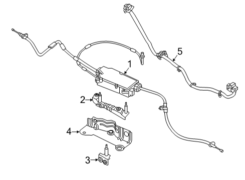 2012 Hyundai Equus Parking Brake Heat Protector-EPB Diagram for 59735-3M500