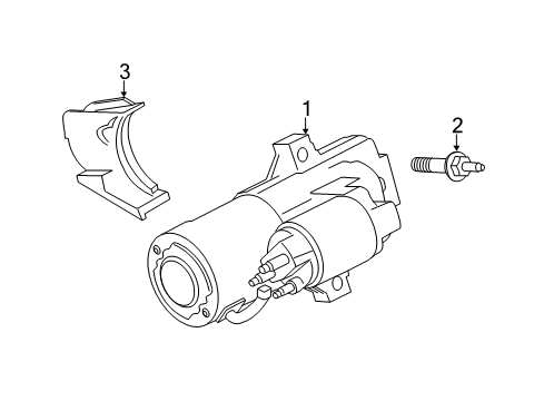2018 Ford Mustang Starter Starter Diagram for JR3Z-11002-B