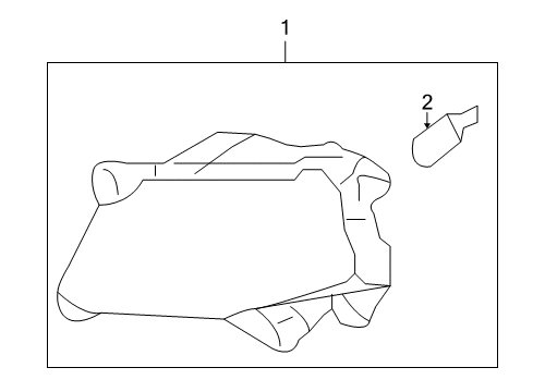 2010 Kia Optima Bulbs Front Fog Lamp Assembly, Right Diagram for 922022G500